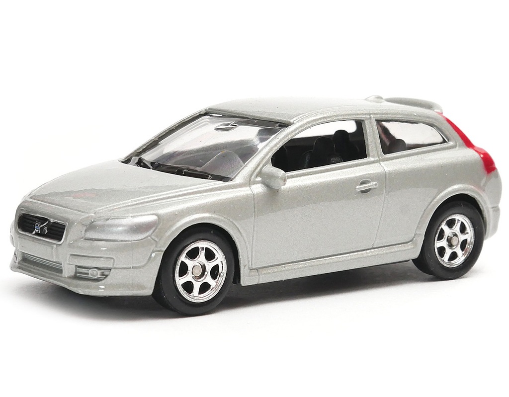 Volvo C30 model Welly 1:60 srebrny