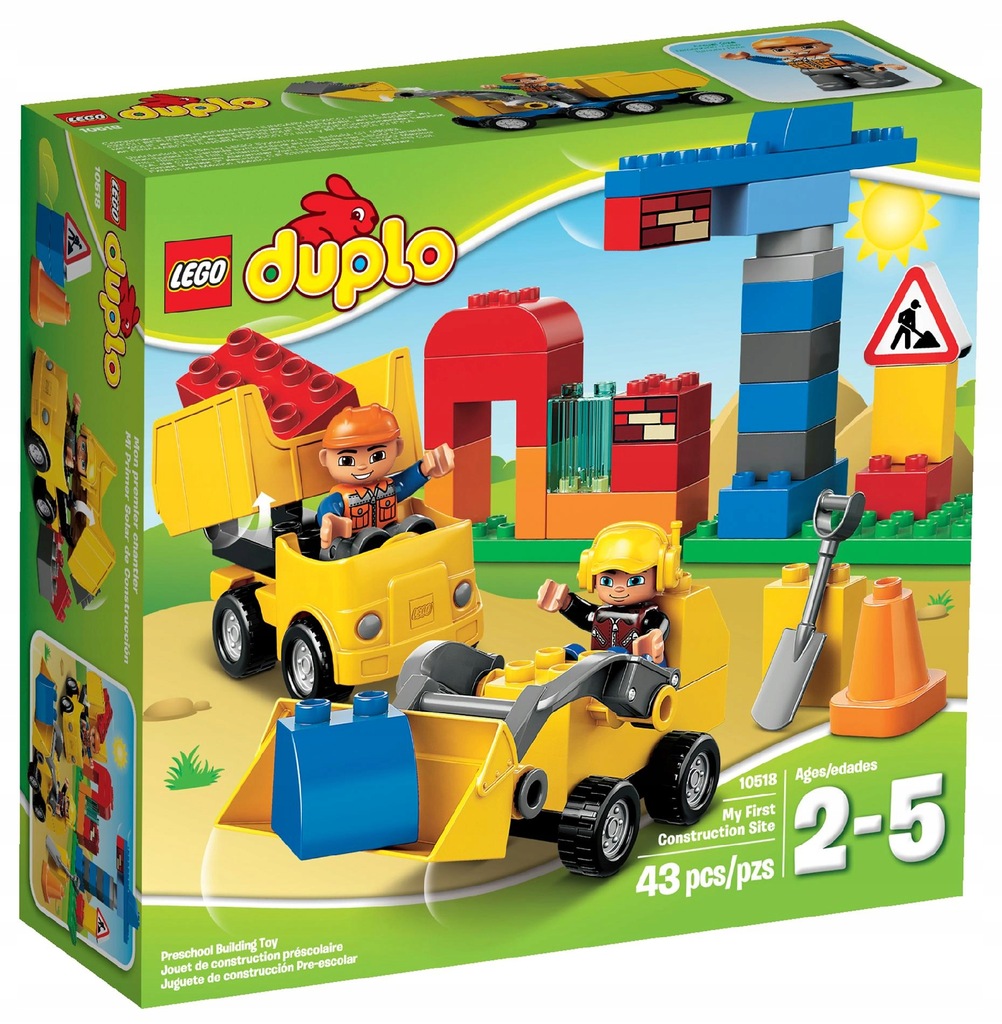 LEGO Duplo 10518 Mój pierwszy plac budowy - 7387570144 - oficjalne ...
