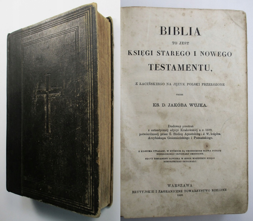 BIBLIA WUJKA, Pismo Święte, WUJEK, DUŻA CZCIONKA