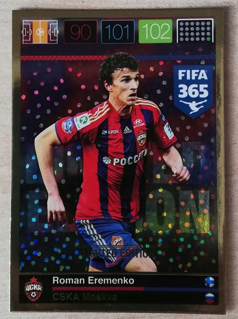 Panini FIFA 365 2015 Limited Edition R.Eremenko