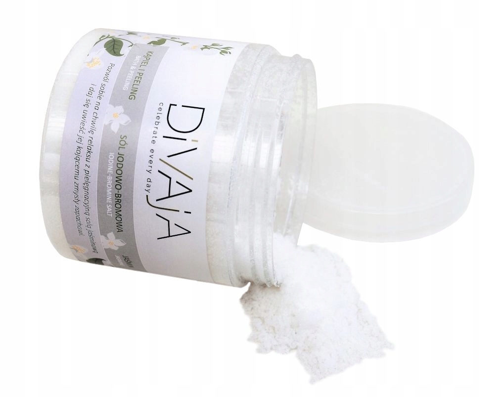 DIVAJA NATURALNA SÓL JODOWO-BROMOWA KĄPIEL,PEELING