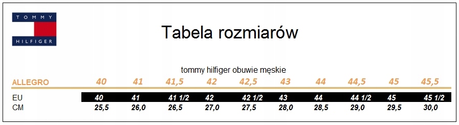 Buty Hilfiger rozmiar 43 - oficjalne archiwum