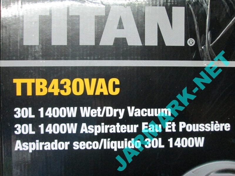 Aspirateur eau et poussière Titan TTB776VAC 1 400W 30L