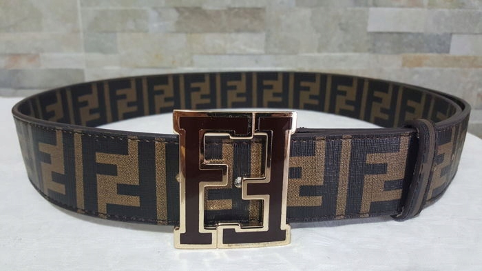 FENDI pasek klamra FF logo ITALY nr seryjny Unisex