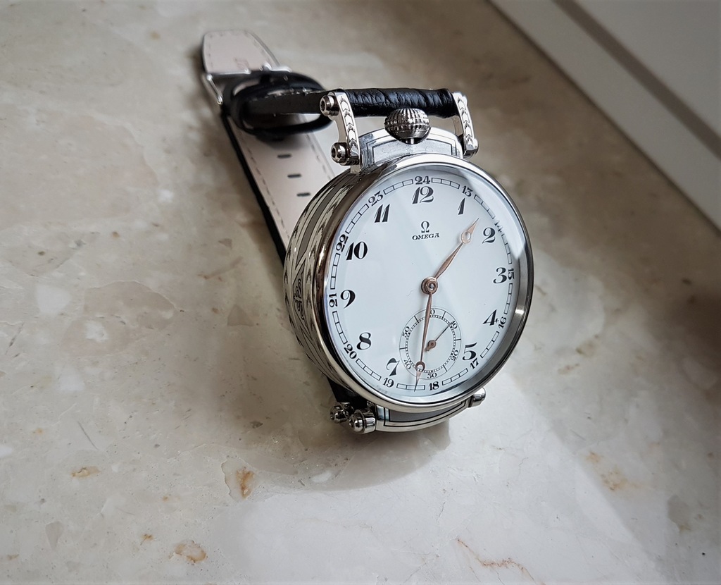 Stary Ogromny Zegarek Omega Szafir Porcelana IWC