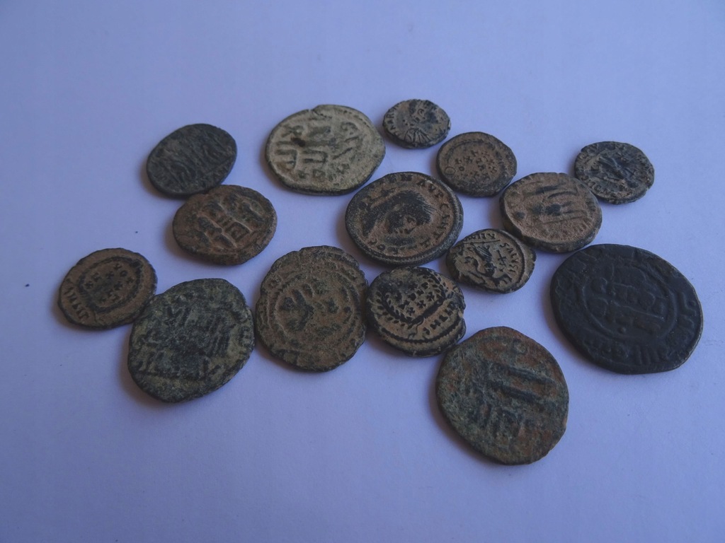 Zestaw 15 monet rzymskich Antyk monety rzymskie
