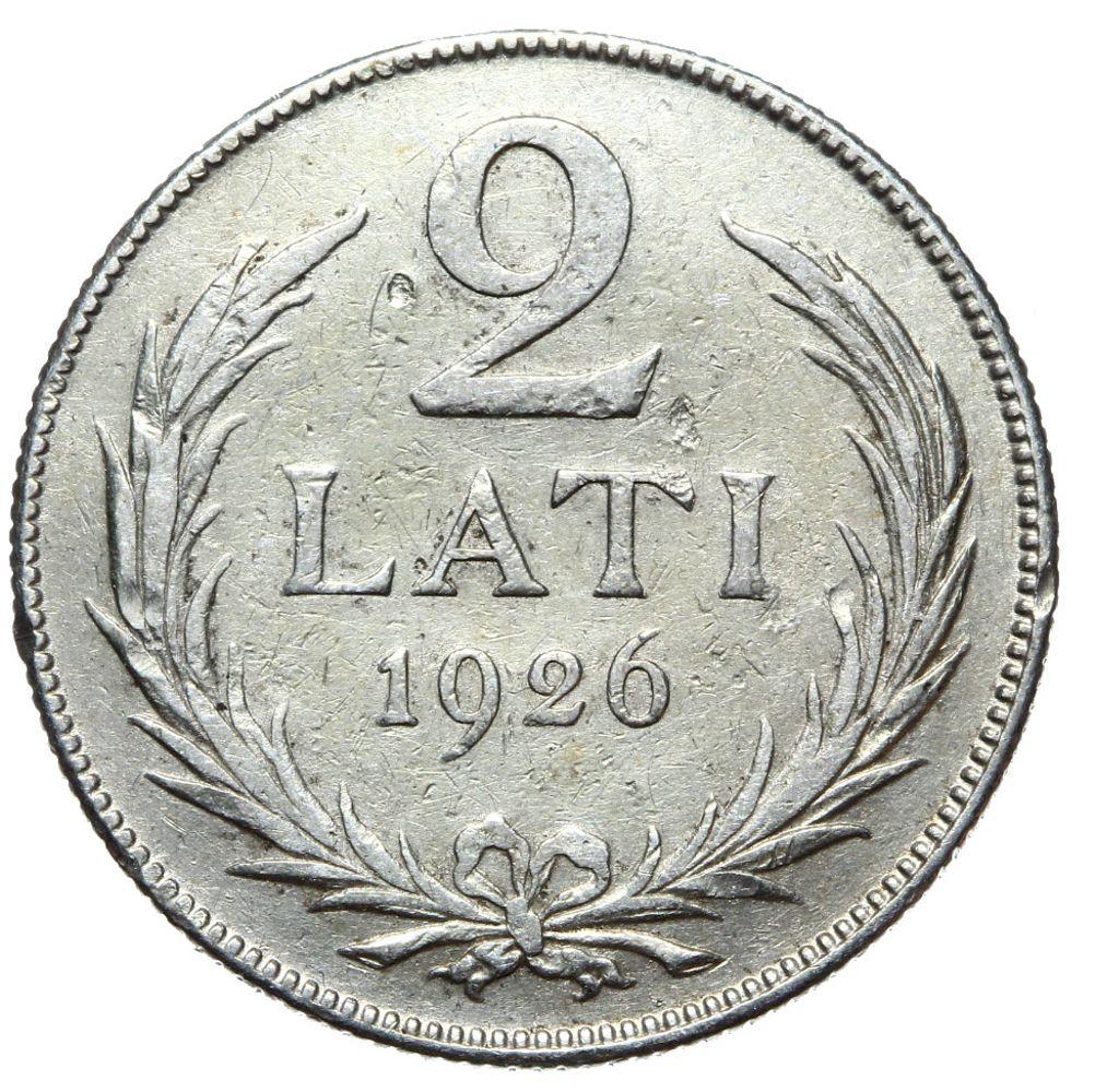Łotwa - moneta - 2 Lati 1926 - SREBRO - 1