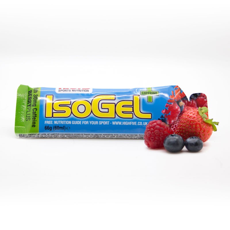 HIGH5 IsoGel +66g ZEL ENERGETYCZNY Z KOFEINA BERRY