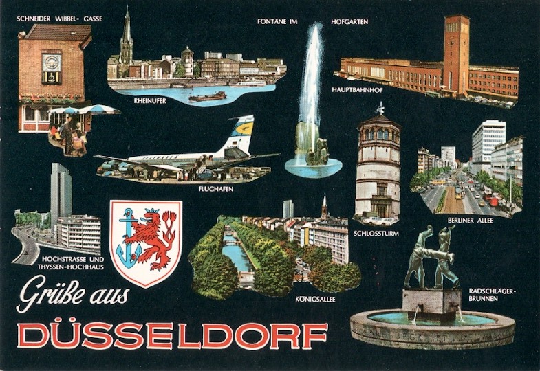 NIEMCY - DUSSELDORF - SAMOLOT + HERB i ZABYTKI -