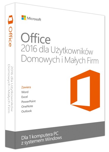 Office 2016 Home and Business WIN PL FV 23%