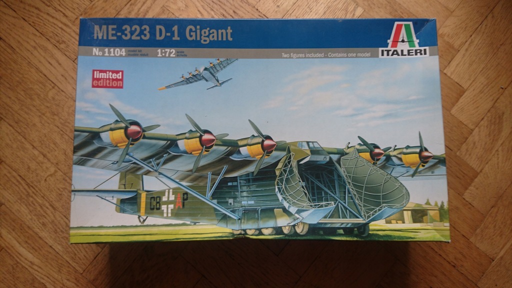 NAJWIĘKSZY SAMOLOT ME-323 D1 gigant, 1:72, ITALERI