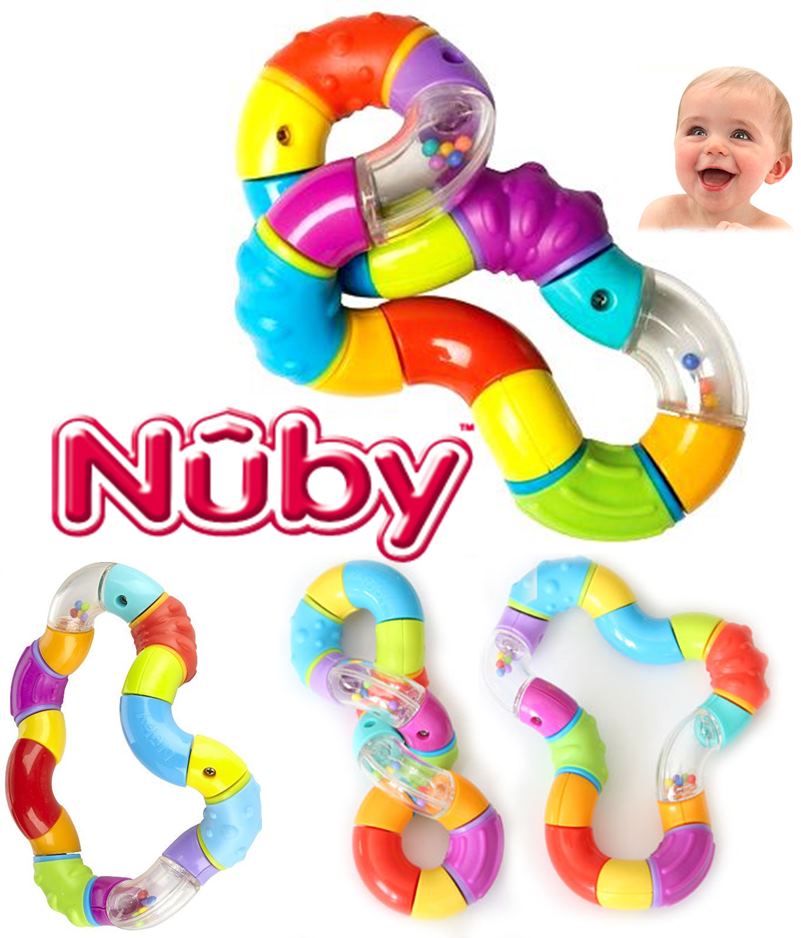 NUBY GRYZAK ZAKRĘCONA GRZECHOTKA TWISTER 4m+