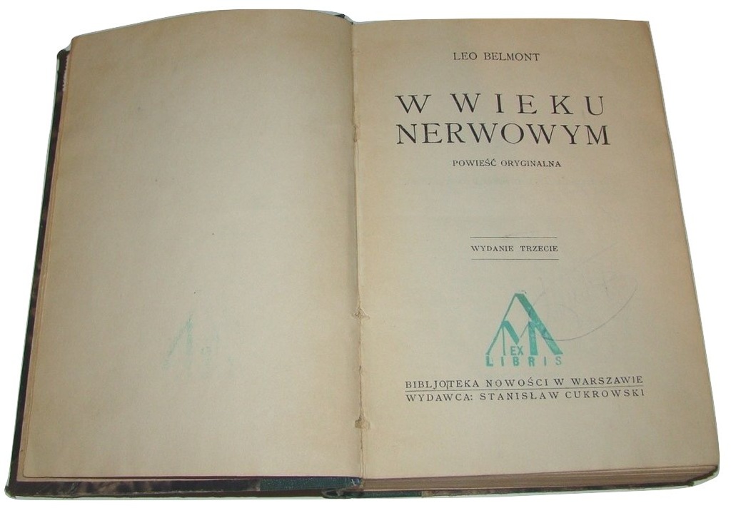 W wieku nerwowym Powieść oryginalna Belmont /SRL