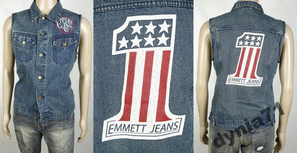 EMMETT COMPANY MĘSKA KAMIZELKA JEANS M