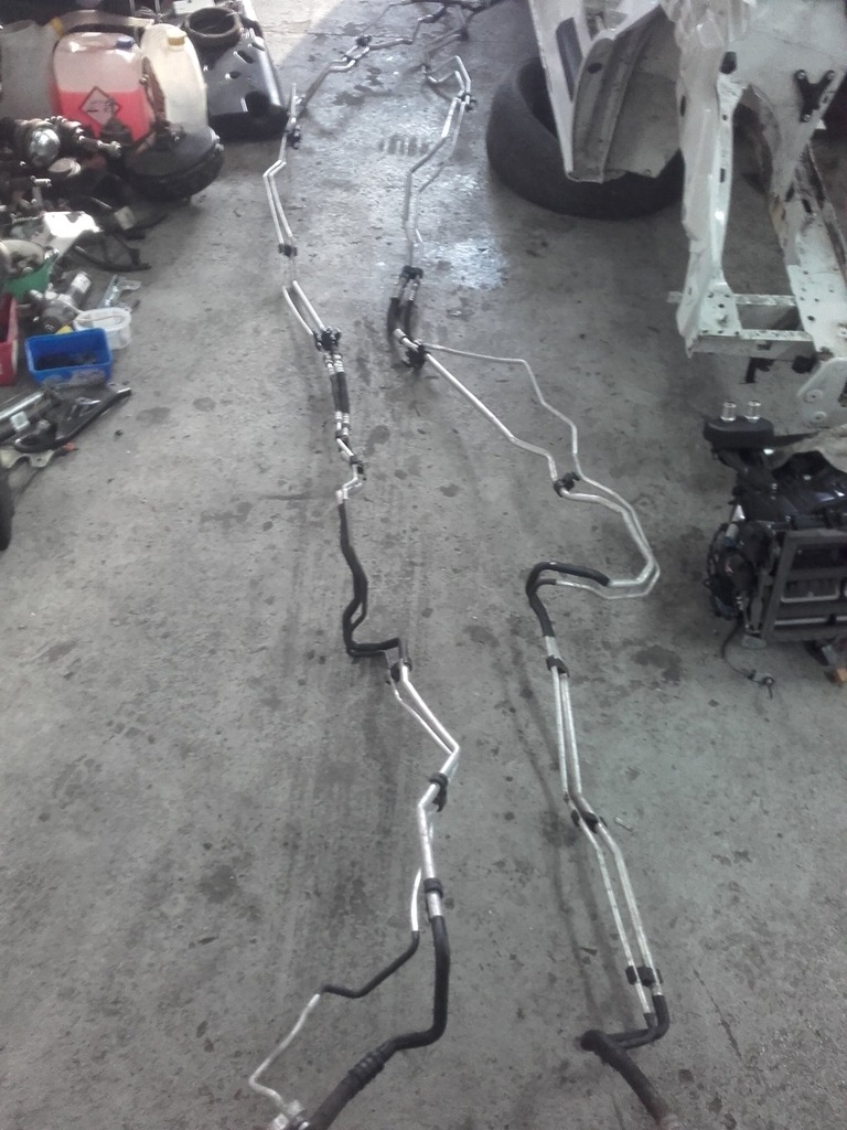 vw t5 lift rurki klimatyzacji przewody tyl klima