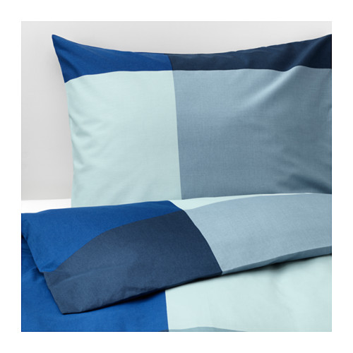 POŚCIEL 150X200 + POSZEWKA 50X60 W KRATKĘ IKEA - 7308096509 - oficjalne ...