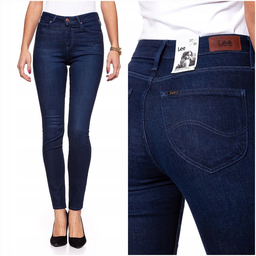 LEE SCARLETT SPODNIE DAMSKIE JEANSY RURKI W29 L31 - 7710089152 ...