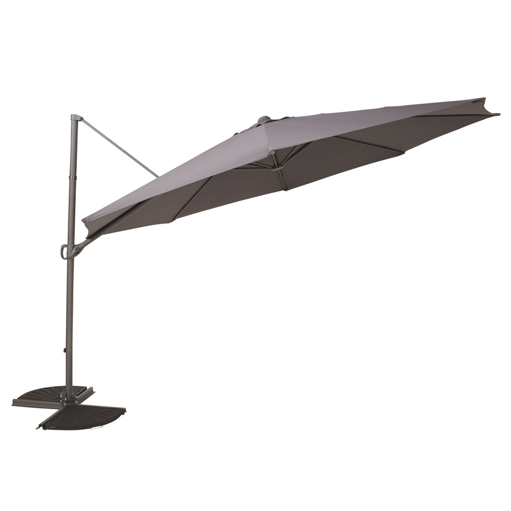 Parasol ogrodowy boczny Blooma Mallorca 350cm szar