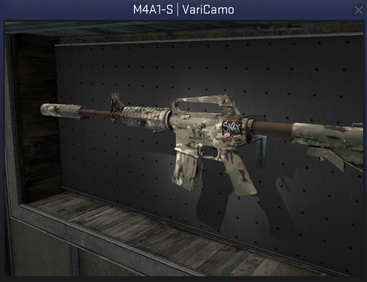 M4A1-S VARICAMO + VIRTUS CS GO skin