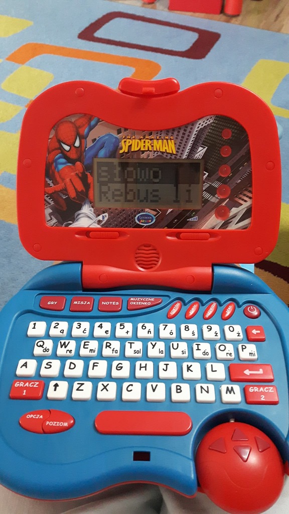Laptop Spiderman edukacyjny