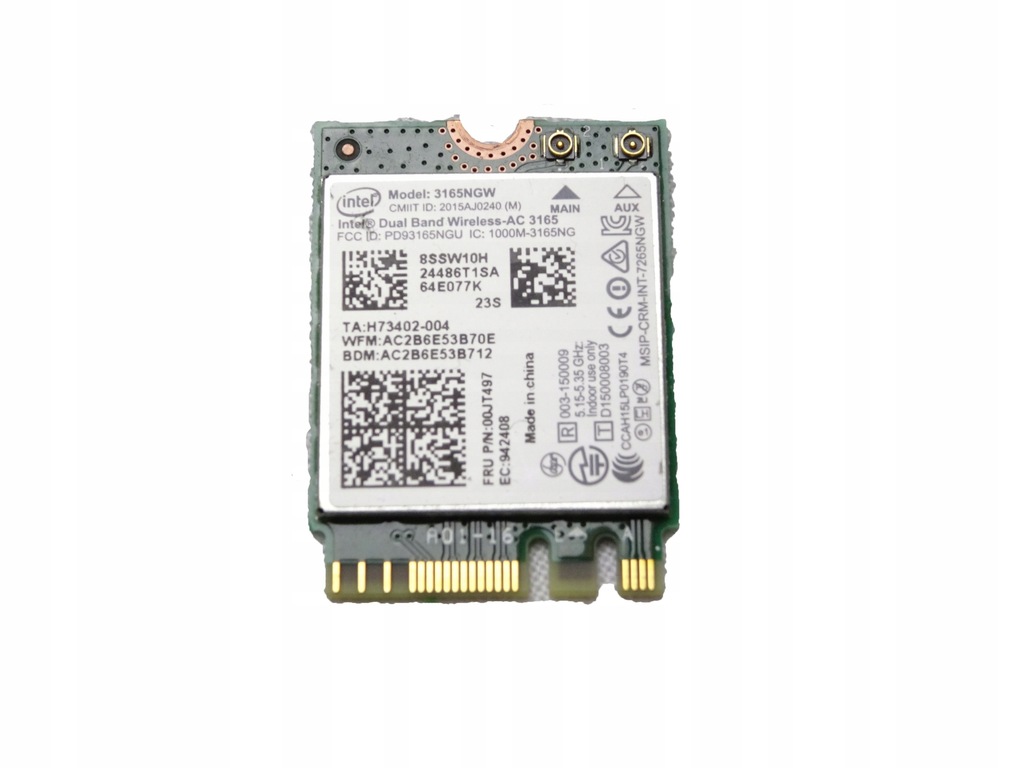 Intel dual band wireless ac 3165 что это