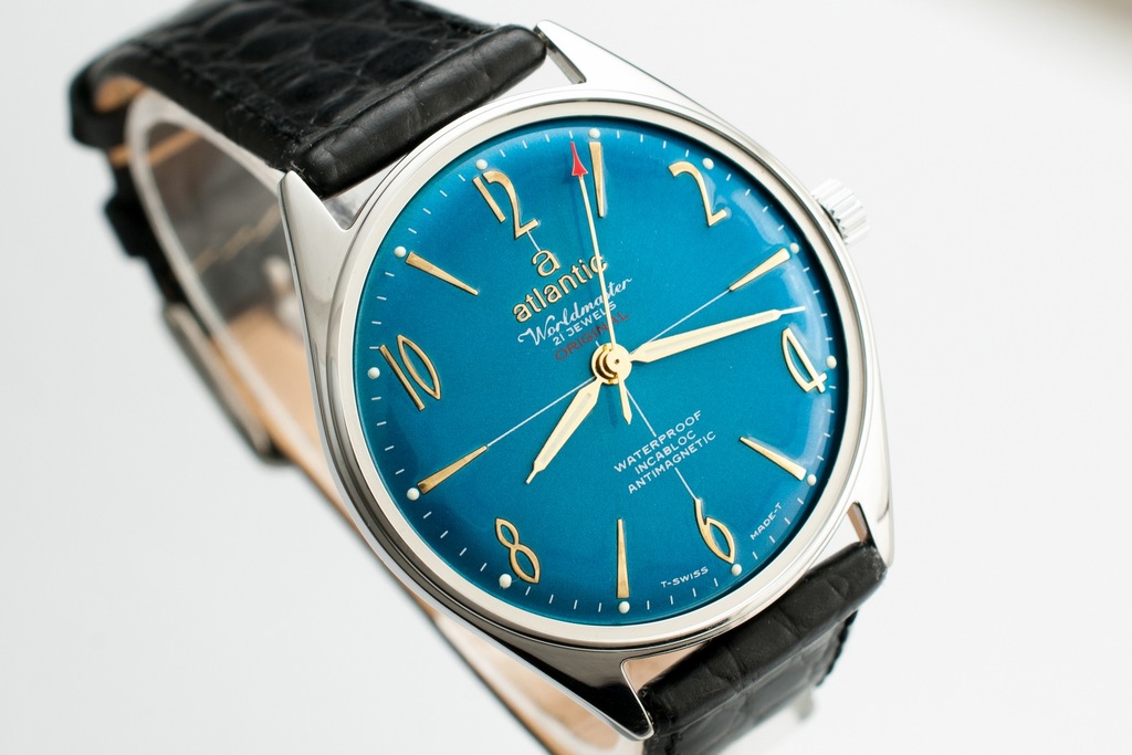 Atlantic WORLDMASTER lata 60' 21 Jewels BLUE