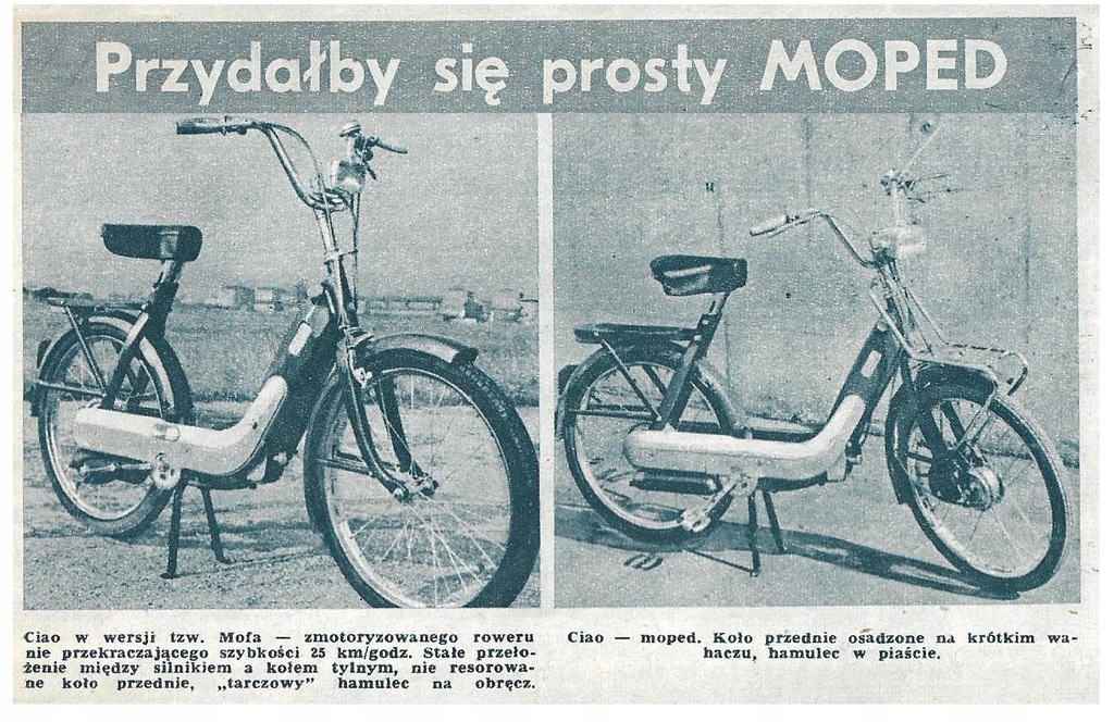 MOTOROWER MOPED VESPA PIAGGIO CIAO MOFA