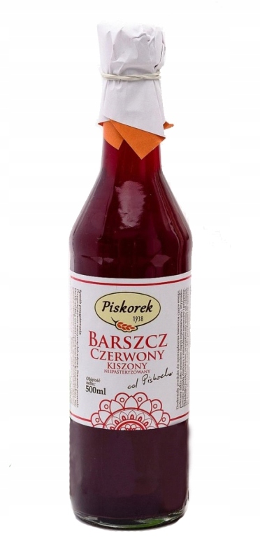 BARSZCZ CZERWONY KISZONY ZAKWAS DOMOWY 500ml