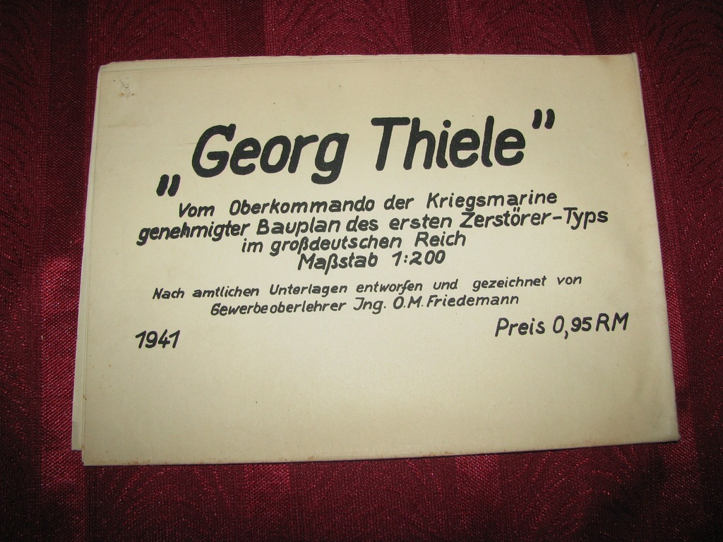 Georg Thiele  III Rzesza wydanie z roku 1941