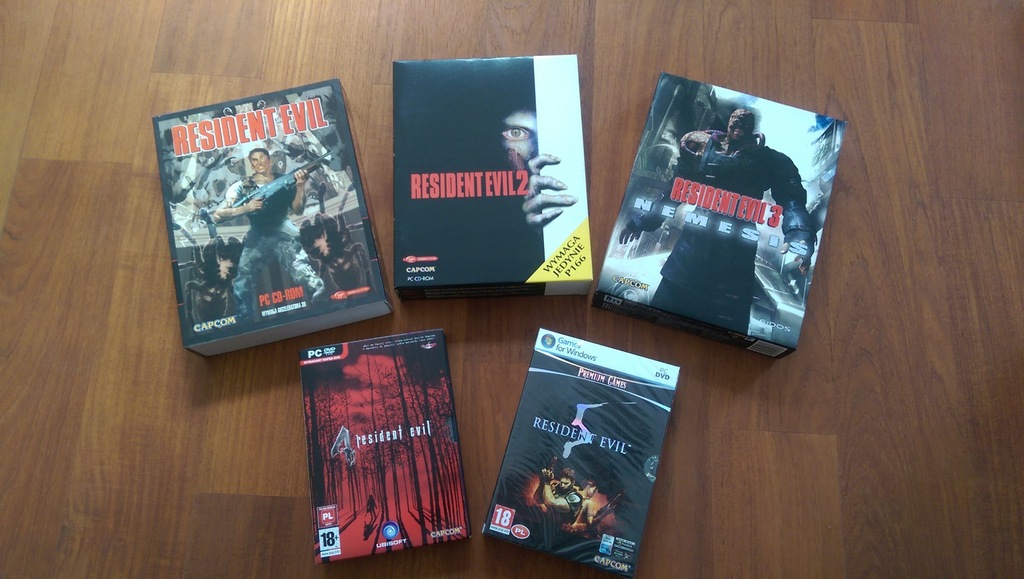 RESIDENT EVIL 1/2/3/4/5 BIG BoX PL PC