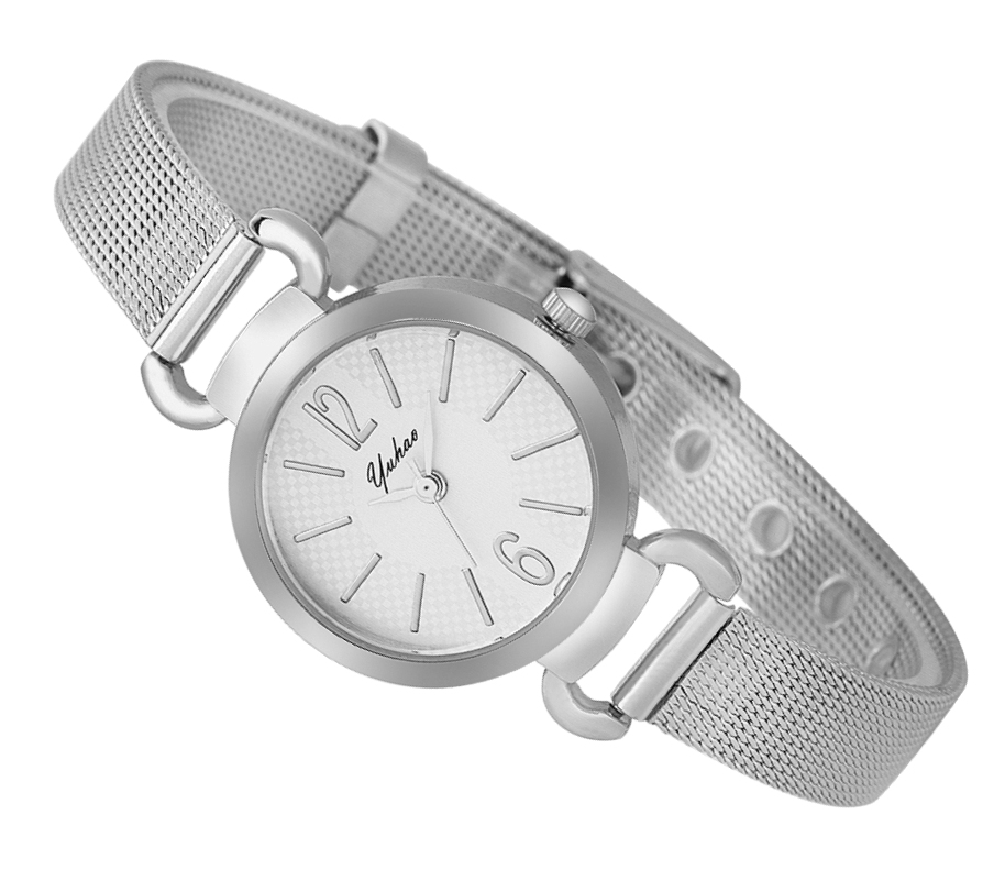 Zegarek damski srebrny mini slim elegancki New