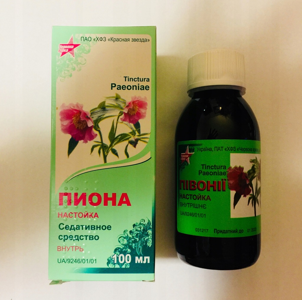 PIWONIA ZWISŁA uspokajająca nalewka 100ml