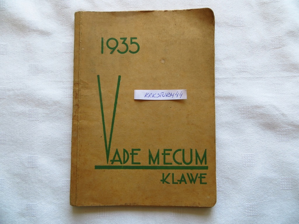 BROSZURA-VADEMECUM-MAGISTER KLAWE S.A.-1935-APTEKA