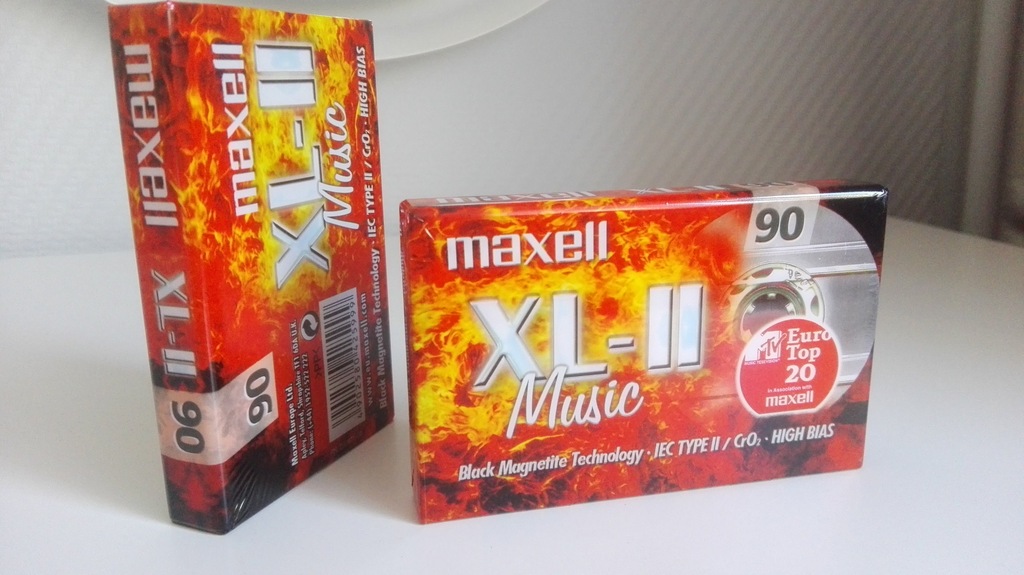 2x MAXELL XL-II 90 chrom - nowy (folia)