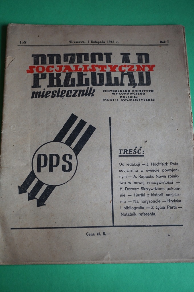 PRZEGLĄD SOCJALISTYCZNY. PPS 1945-1947 12 zeszytów