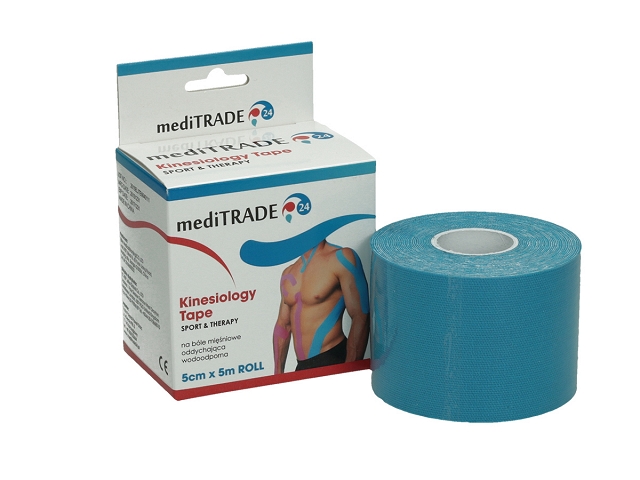 MOCNE TEJPY plastry do kinesjoterapii niebieski