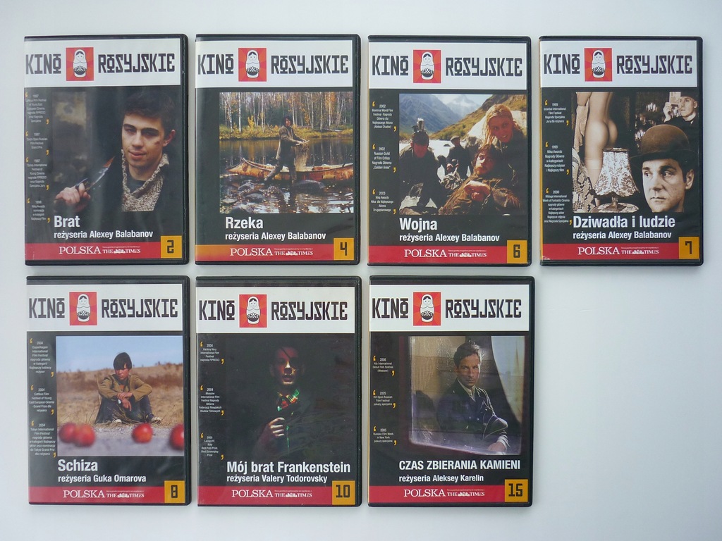 Kino Rosyjskie : Wojna , Schiza , Rusałka / 15 DVD
