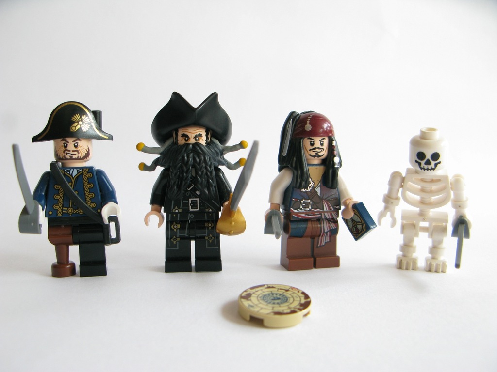 Lego Piraci z Karaibów Czarnobrody, Barbossa, Jack