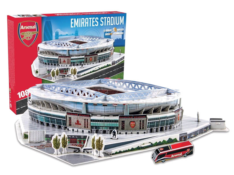 ARSENAL LONDYN stadion EMIRATES STADIUM puzzle 3D ...