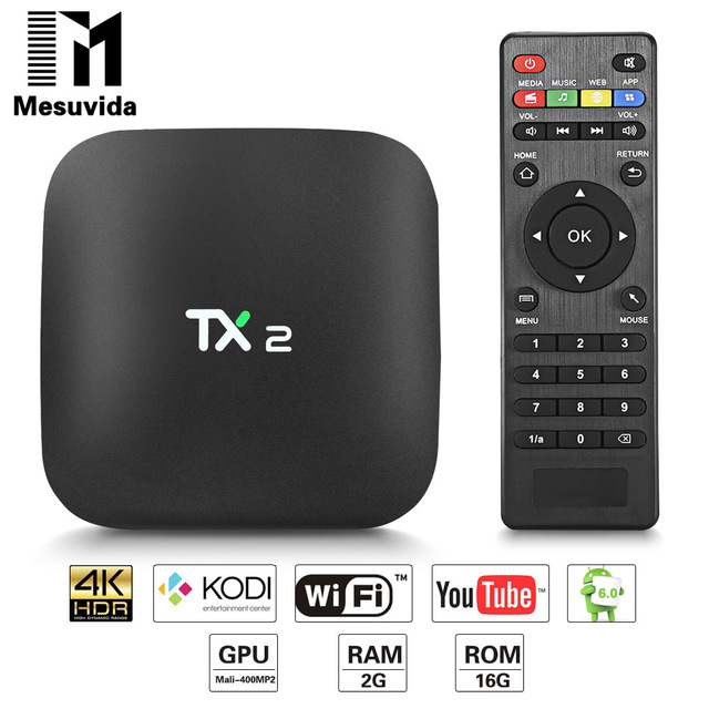 SMART TV BOX TX2 ANDROID 6.0 WIFI 4K 1Gb 16G FIRMA - 7087584632 ...