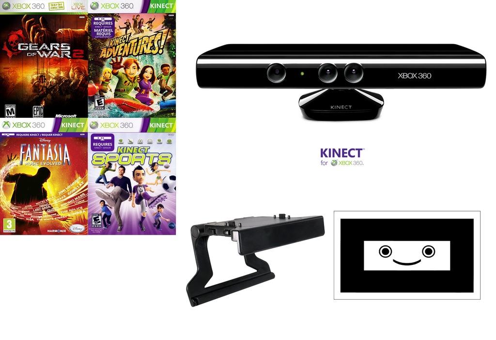 NOWY KINECT XBOX 360 26 GIER+FANTASIA MUSIC GW 6820456763 oficjalne