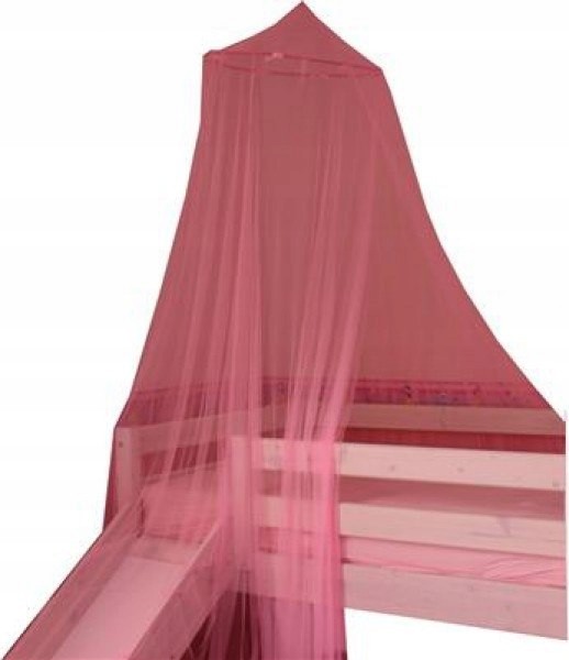 Moskitiera w kolorze różowym Baldachim nad łóżko
