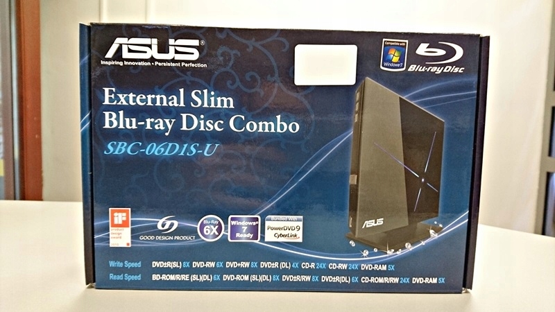ASUS SBC-06D1S-U SLIM USB 2.0 CZARNY BOX