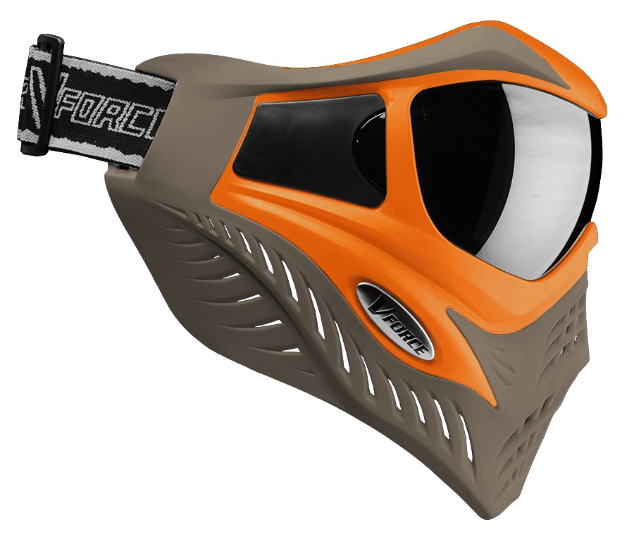 Maska VForce Grill - Grey/Orange OD MrSport !