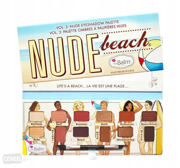 the Balm Nude Beach paleta 12 cieni do powiek