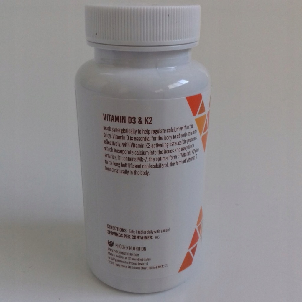 Phoenix Nutrition Witamina D3 2000 IU+K2 75mcg 365 7137767821 oficjalne archiwum Allegro