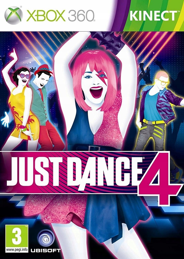 JUST DANCE 4 GRA NA XBOX 360 KINECT 40+ PIOSENEK