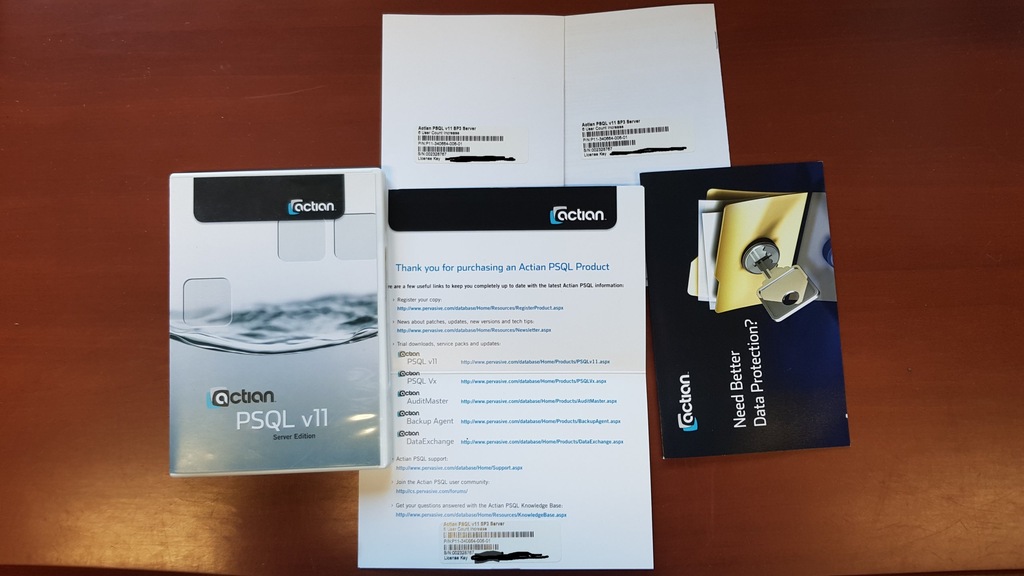 Actian PSQL v11 SP3 Server 6User Incrase