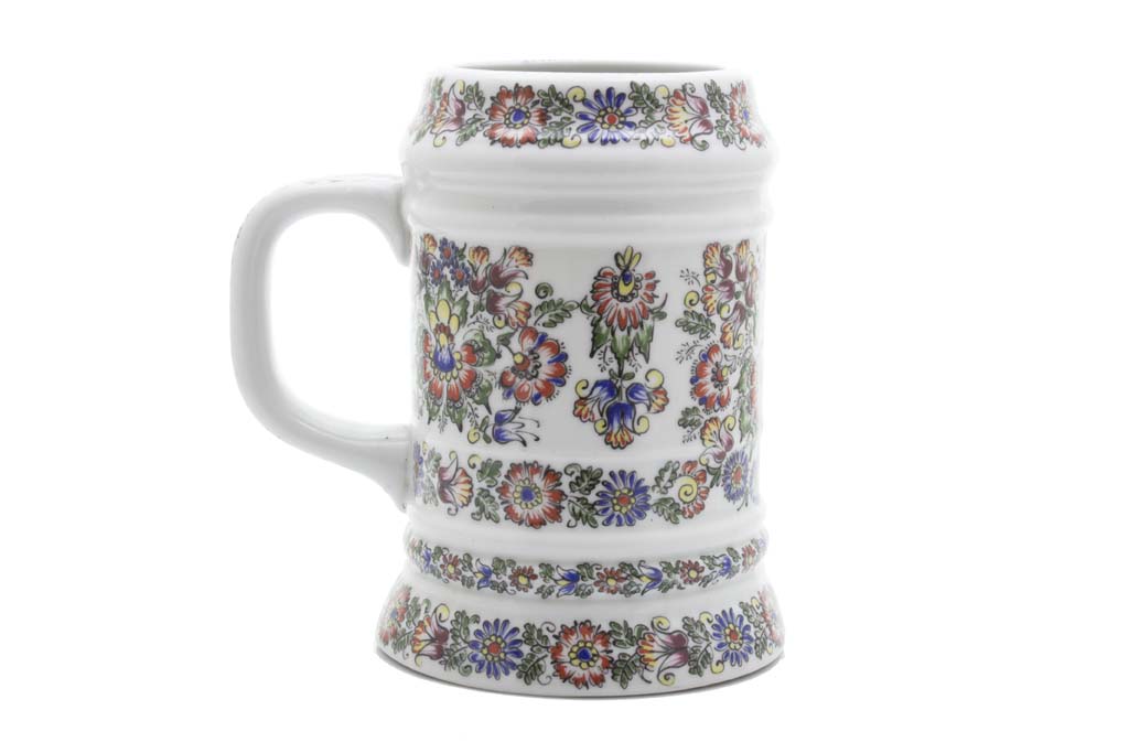 CEPELIA OPOLE RĘCZNIE ZDOBIONY KUFEL CERAMICZNY 76
