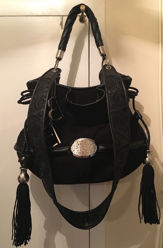 LANCEL BB Brigitte Bardot piekna czarna